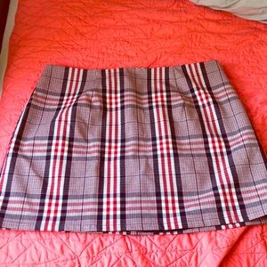 Plus plaid mini skirt NWT